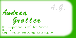 andrea groller business card